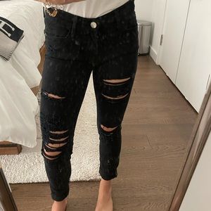 Frame Skinny Jeans with Rips